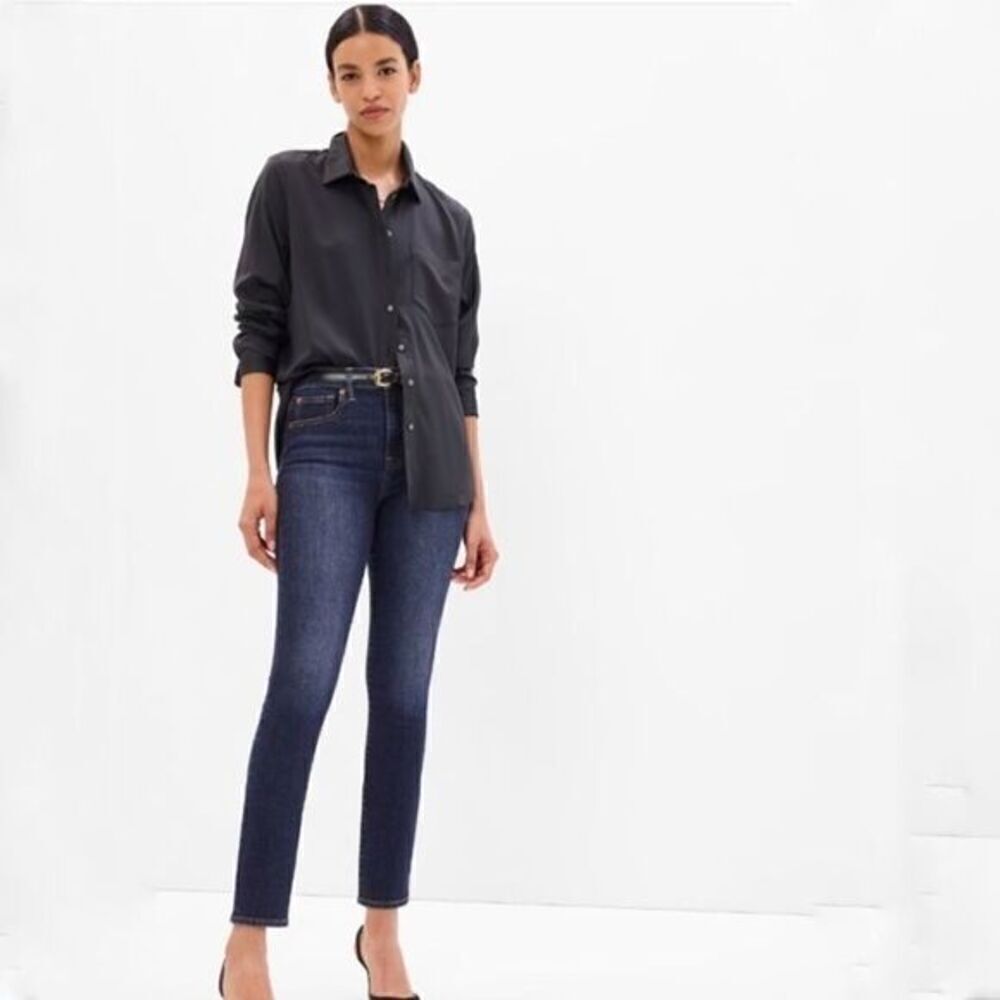 Gap Petite High Rise True Skinny Jeans Women’s Blue Denim Petite